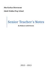 senir teacher's notesسجل المدرس الأول.doc