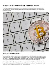 How to Make Money from Bitcoin Faucets.docx